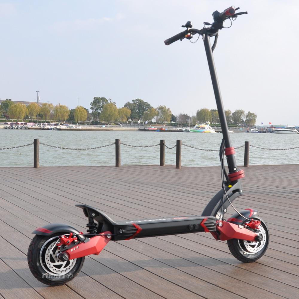 FLY-D10-2 52V 2000-2400W 18.2AH SUPERSTAR E-SCOOTER Off Road Dual Motors Off Road Electric Folding Scooter 