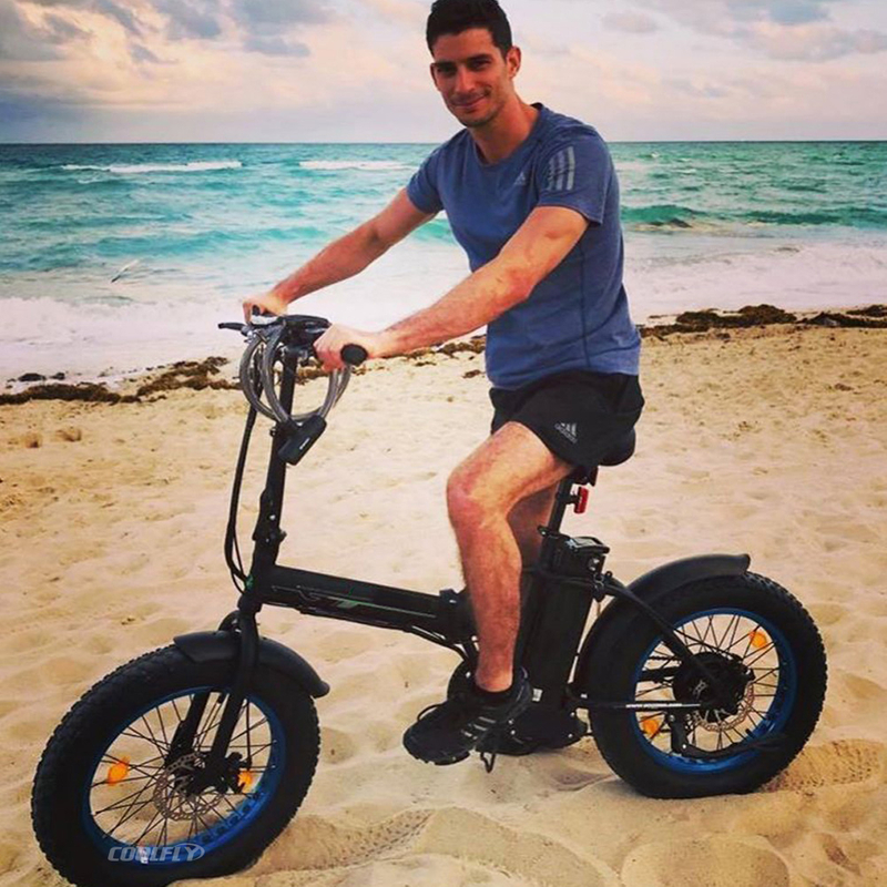 FATBIKE20 Wholesale 20inch Folding Fat Tire Electric Bike 36V 48V 500W 750W Foldable E Bike Cruiser for Adult